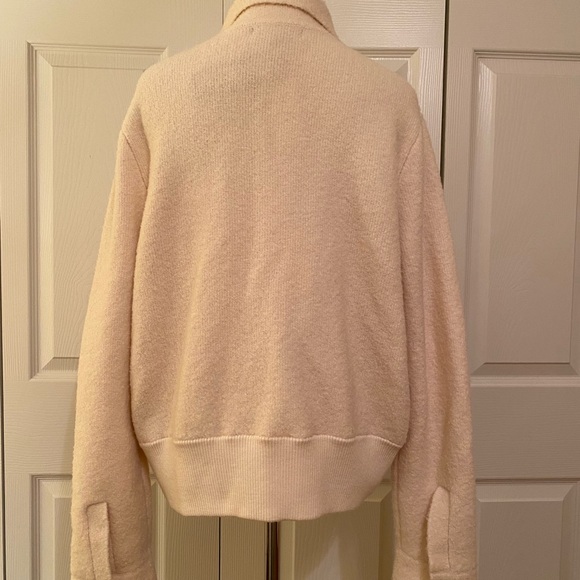 Banana Republic Moto style cream colored wool blend sweater size L NWT - Picture 5 of 8